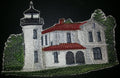 "Captain I See The Light" Lighthouse [Admiralty Head Lighthouse] / (8.85" x 6") [] embroidered iron-on patch