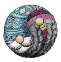 BeautifulYin Yang Gnomies / (5.87" x 5.87") embroidered iron-on patch