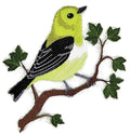 Yellow-Throated Vireo (5.9" x 5.3") embroidered iron-on patch