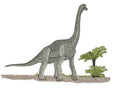 Dinosaurs [Brachiosaurus] (6.85" x 5") [] embroidered iron-on patch