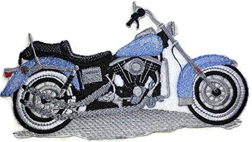 Colección de parches de motociclistas de Hot Rods sobre lienzo [Easy Ridin] [Historia del automóvil estadounidense bordada] Parche bordado para planchar o coser [6,53" x 3,58"] Hecho en EE. UU.