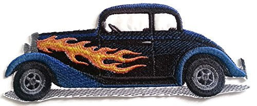Classic Cars Collection [1935 Chevy ] [American Automobile History in Embroidery] Embroidered Iron On/Sew Patch (6.55" x 2.65") Made in USA]