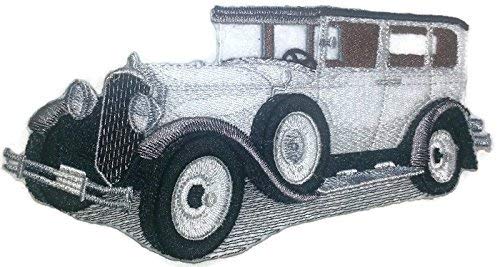 1929 Packard Embroidered Patch (6.5" x 3.62") | Iron-On or Sew-On | Classic American Car Applique for Jackets, Vests & DIY Fashion
