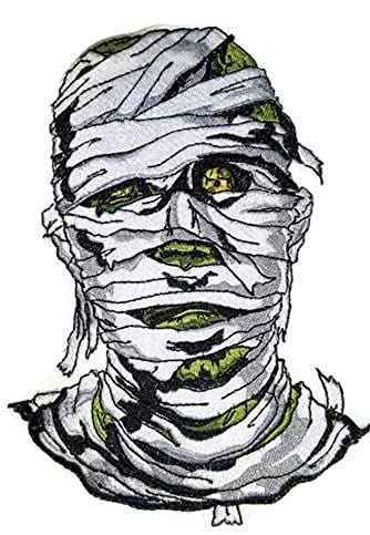 Set of 3 Classic Monster Mash & Horror Embroidered Patches (7.8" Large Appliques) | Iron-On or Sew-On Halloween Costume Patches for Jackets & Vests Component