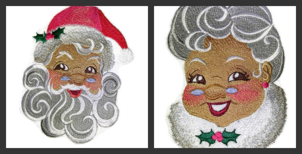 Merry Christmas [So-Sweet Mrs. Claus] Embroidered Iron on/Sew Patch (4.66" x 6")