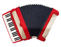 Accordion (6.84" x 4.52") embroidered iron-on patch