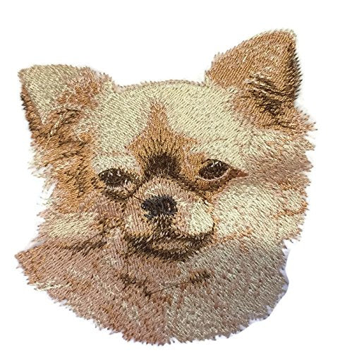 Amazing Custom Dog Face Portraits [ Chihuahua] Custom and Unique] Embroidered Iron on/Sew Patch (4" x 4") [Made in USA]