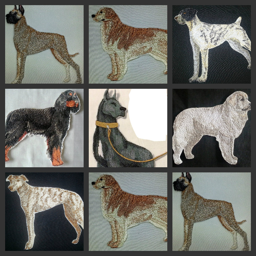 Amazing Custom Dog Portraits [Great Dane] Embroidery Iron On/Sew Patch (5.75" x 3.23") [Made in USA]
