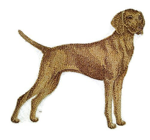 Amazing Custom Dog Portraits [Vizsla] Embroidered Iron On/Sew Patch [5." x 4] Made in USA]