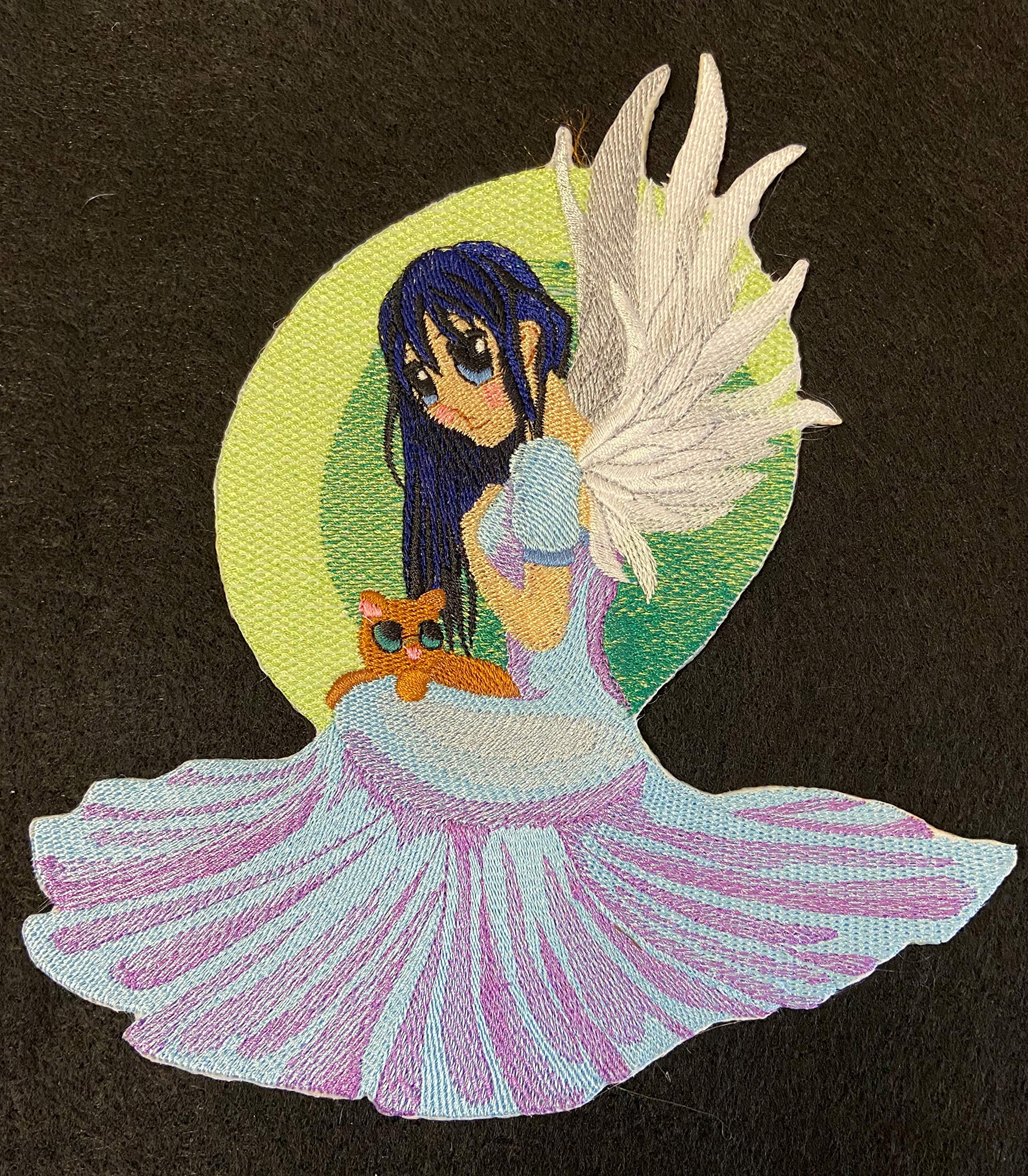 Nature Weaved in Threads, Amazing Fairy Anime [Lorelei Fairy ][Custom and Unique] Embroidered Iron on/Sew Patch (7" x 7.81") [Made in USA]