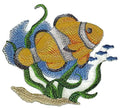 Clown Fish Water Color (6" x 5") embroidered iron-on patch