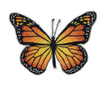 Monarch Butterfly (3.9" x 2.72") embroidered iron-on patch