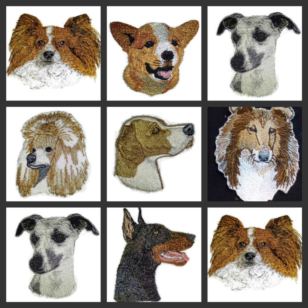 Amazing Dog Faces [Australian Silky Terrier] Embroidery Iron On/Sew Patch (4" x 3")[Made in USA]