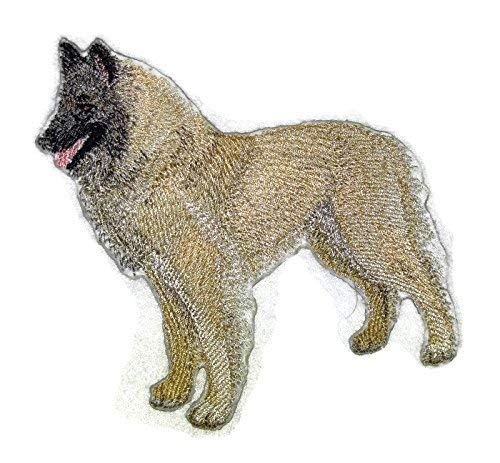 Amazing Custom Dog Portraits [Belgian Shepherd ] Embroidery Iron On/Sew patch (4.5" x 4.5")[Made in USA]