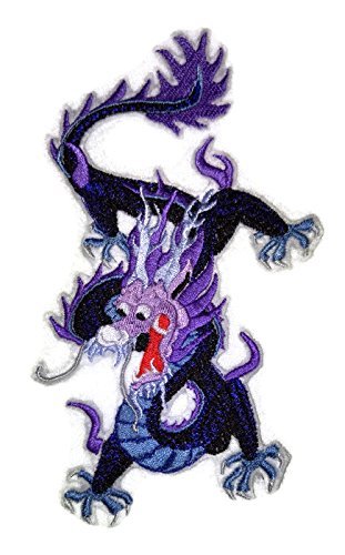 Colorful dragon design on a white background