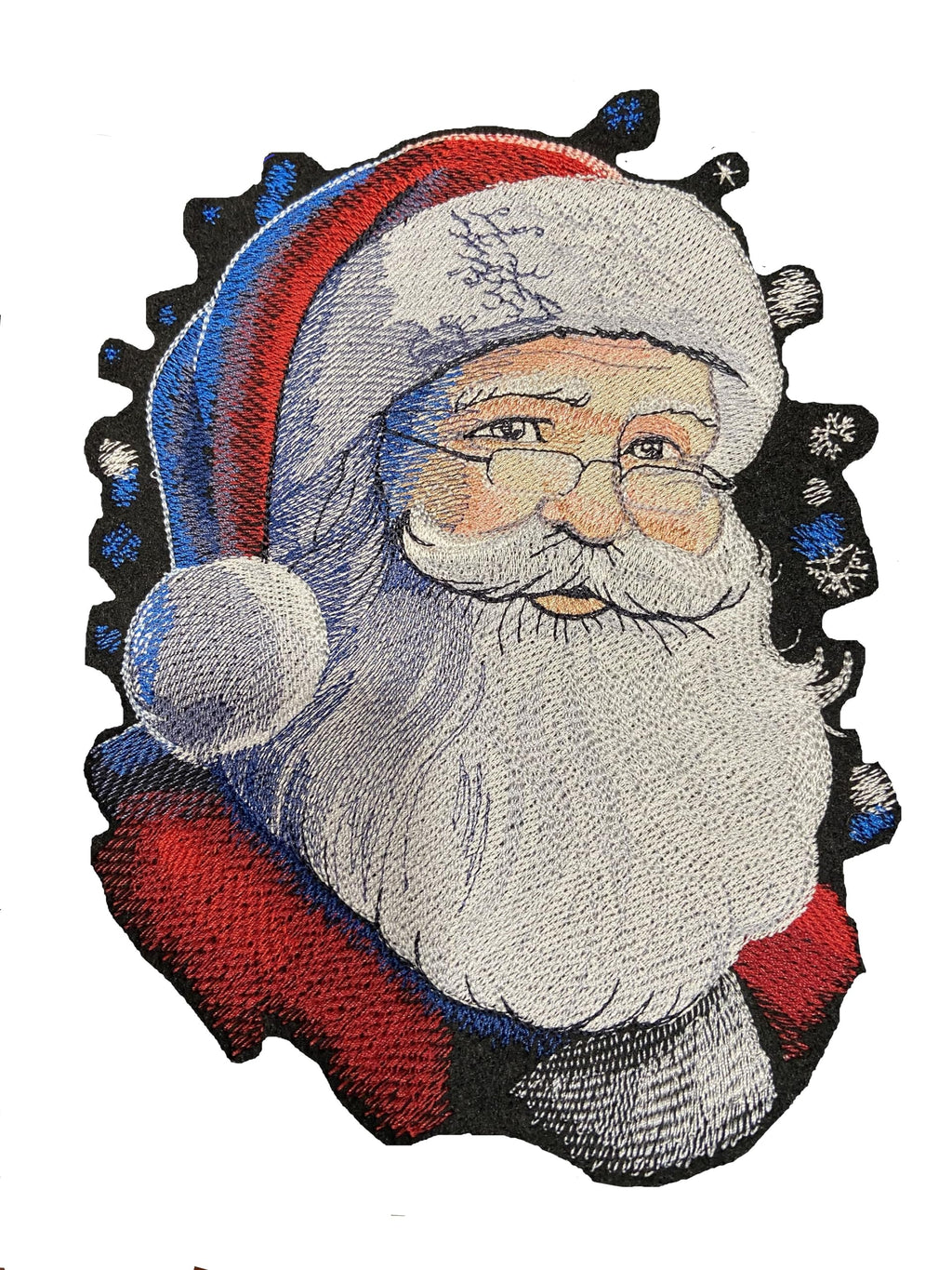 Beyond Vision Merry Christmas [ Magic at Christmas Santa ] Embroidered Iron on/Sew Patch (5.85" x 7.82")