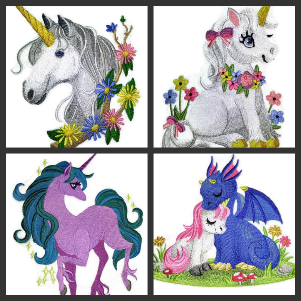 Parche bordado para planchar o coser de unicornio mítico legendario personalizado [Amigos de la historia] [14,8 x 16 cm] [Hecho en EE. UU.]