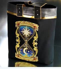 Custom Day Night Hourglass Embroidery Iron On/Sew Patch (6.8" x 11.75")