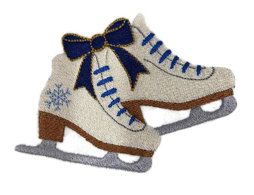 Beyond Vision Custom Sparkly Ice Capades Embroidered Iron on/Sew Patch (4.17" x 3.02")