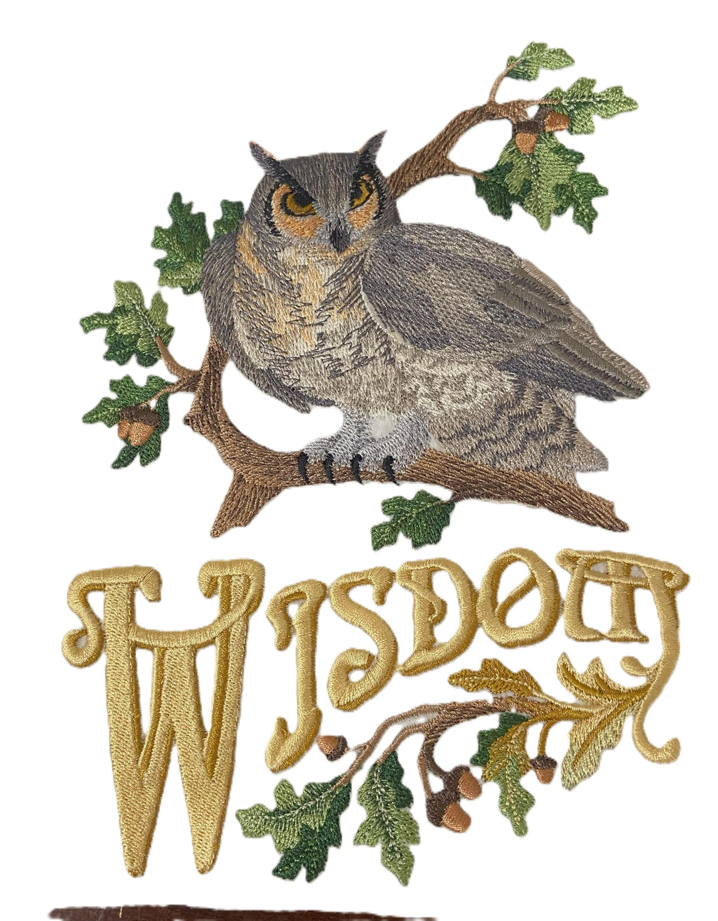 Nature Weaved in Threads, Amazing Birds Kingdom [Owl of Wisdom ] [Custom and Unique] Embroidered Iron on/Sew Patch (5.87" x 8")