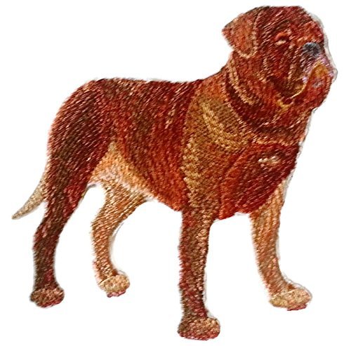 Amazing Custom Dog Portraits [Dogue De Bordeaux ] Embroidery Iron On/Sew Patch (4.5" x 4")[Made in USA]