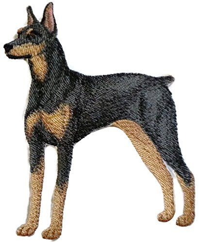 Amazing Custom Dog Portraits [Doberman Pinscher] Embroidery Iron On/Sew Patch (5.8" x 4.8")[Made in USA]