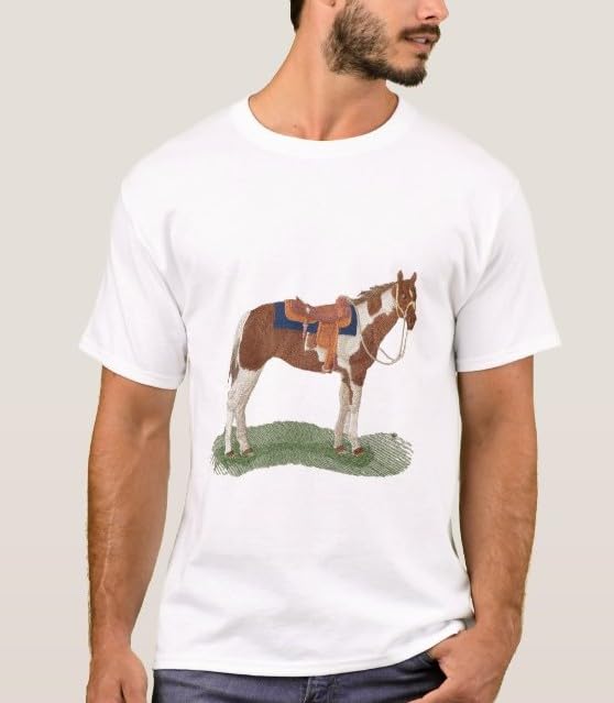 Beyond Vision Custom Horse [ Paint Horse ] Embroidered Iron on/Sew Patch (6.49" x 5.66")