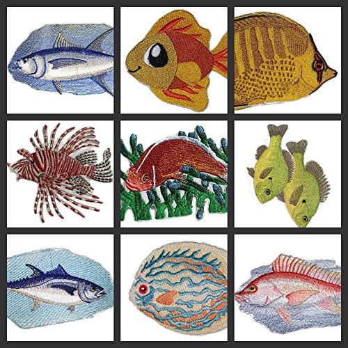 Nature's Magic Beautiful Custom Fish Portraits [Yellow Perch ] Embroidered Iron On/Sew Patch (4.56" x 2.96") Made in USA