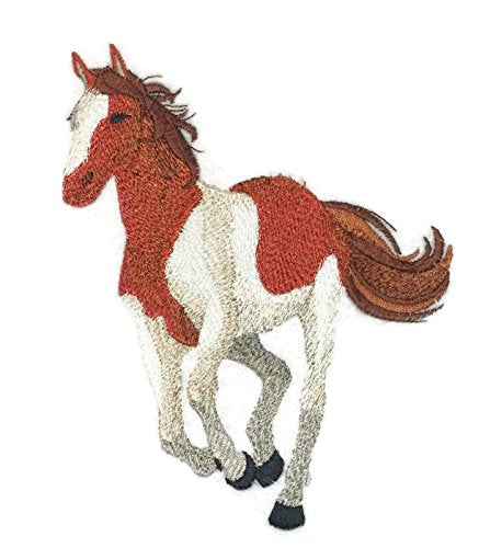 Custom and Unique Spirit of Stallions [American Paint Horse ] [Custom and Unique] Embroidered Iron on/Sew Patch (6.8" x 5.2") [Made in USA]