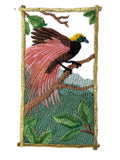 Nature Weaved in Threads, Birds Kingdom [Bird of Paradise Panel ] [] / (3.95" x 6.86") [] embroidered iron-on patch