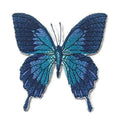 Ulysses Swallowtail Butterfly (3.5" x 3.6") embroidered iron-on patch
