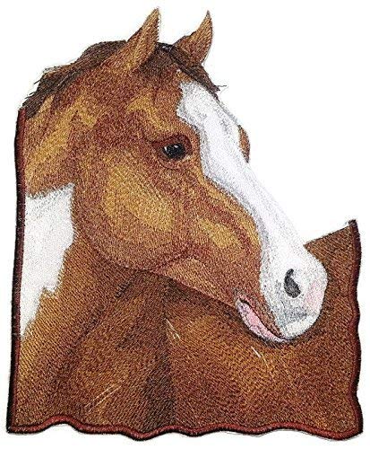 Retratos personalizados y únicos de Spirit of Stallions [Retrato de caballo] Parche bordado para planchar o coser [11.5" x 8"] Hecho en EE. UU.