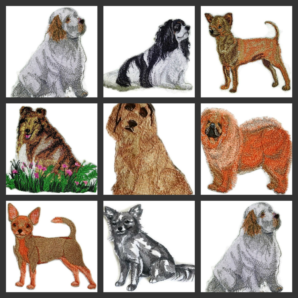 Amazing Custom Dog Portraits [Border Collie] Embroidered Iron On/Sew Patch (5" x 4.5") Made in USA]