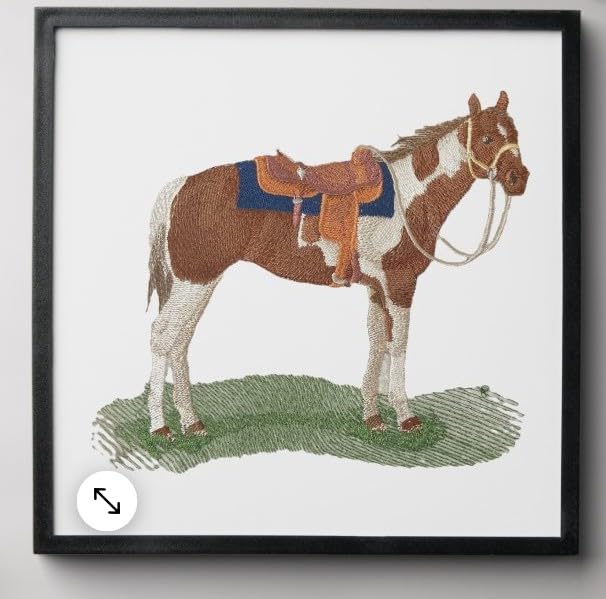 Beyond Vision Custom Horse [ Paint Horse ] Embroidered Iron on/Sew Patch (6.49" x 5.66")