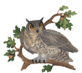 Birds Kingdom [Owl ] [] / (5.6" x 5") embroidered iron-on patch