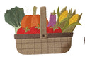 Autumn [ Autumn Bounty Basket ] / (6.8" x 4.3") embroidered iron-on patch