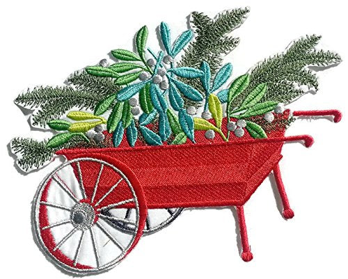BeyondVision Custom Carts with Color of Nature [Cart Flower ] Embroidered Iron on/Sew Patch (8" x 6") [Made in USA]