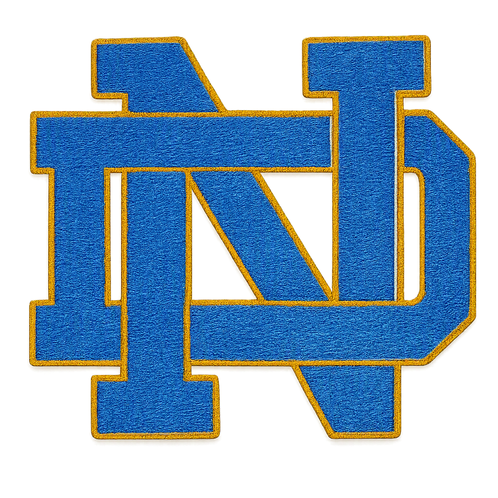 Notre Dame Irish embroidered iron-on patch