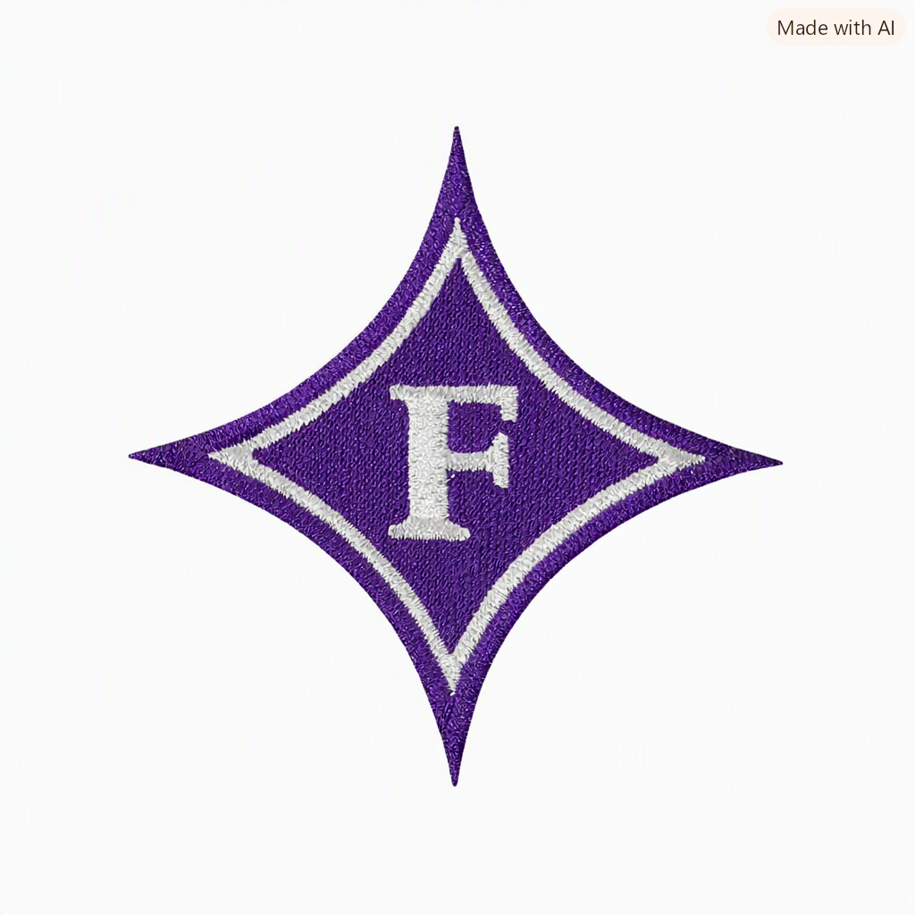 Furman Paladins University embroidered iron-on patch