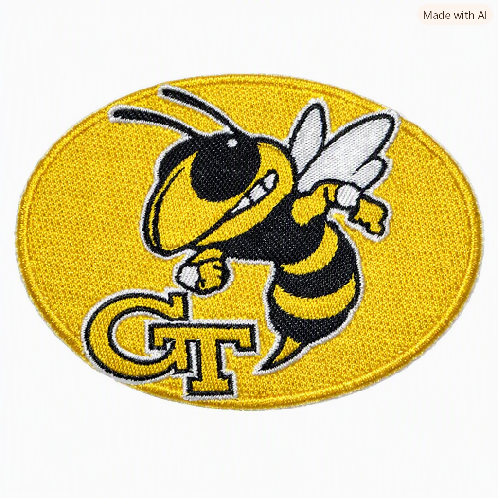 Alabama State Hornets embroidered iron-on patch