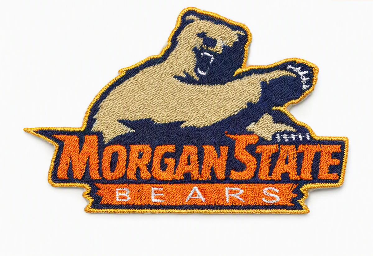 Morgan State Bears embroidered iron-on patch