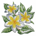 Set of 3 Blooming Garden & Floral Applique 3-Pack Embroidered Patches | Iron-On or Sew-On Appliques for Jackets, Vests & DIY Crafts Component