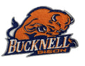 Bucknell Bison embroidered iron-on patch