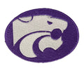 Kansas State Wildcard embroidered iron-on patch