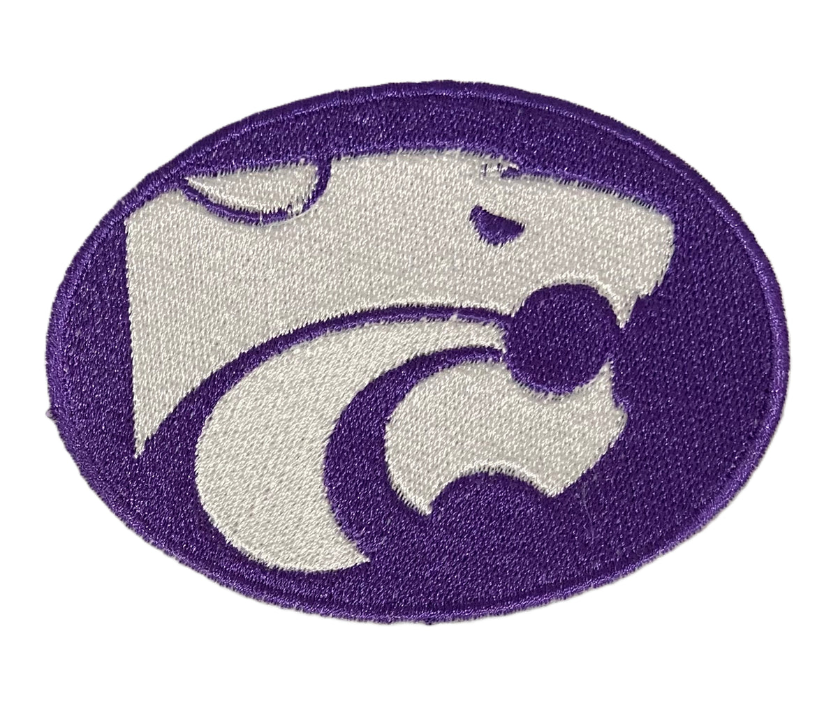 Kansas State Wildcard embroidered iron-on patch