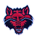 Arkansas State Red Wolves Embroidered Patch | Iron-On or Sew-On | College Football Applique for Jackets, Bags & DIY Fashion