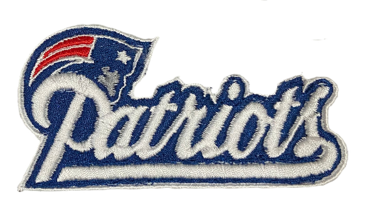 New England Patriots embroidered iron-on patch