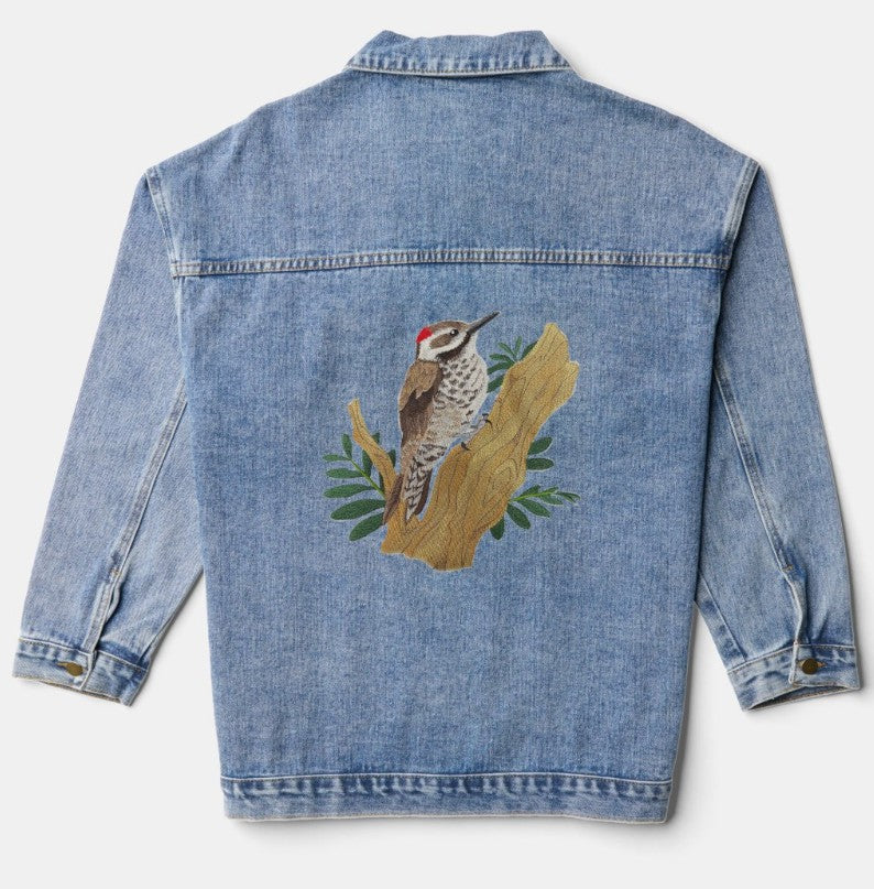 Custom Bird Arizona Woodpecker Embroidered Iron on/Sew Patch [7.66"(w) x 7.78"(h) ]