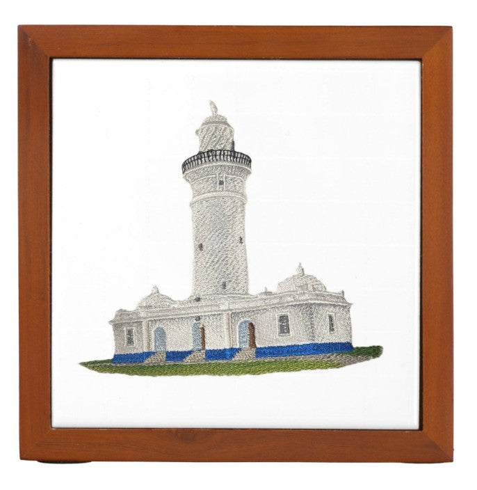 Captain I See The Light Macquarie Lighthouse (New South Wales) Lighthouse Embroidered Patch – Iron-On/Sew-On Coastal Appliqué, 6.2" x 5.7"