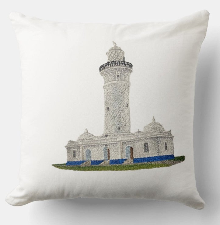 Captain I See The Light Macquarie Lighthouse (New South Wales) Lighthouse Embroidered Patch – Iron-On/Sew-On Coastal Appliqué, 6.2" x 5.7"